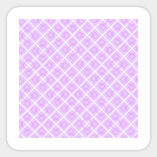 Interlocking Pink Purple Pattern Sticker